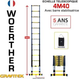 Image du fabricant 2 du Echelle télescopique 4m40 Woerther