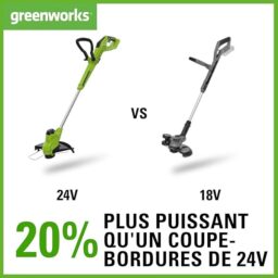 Image du fabricant 2 du Greenworks G24LT25 Coupe Bordure