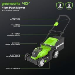 Image du fabricant 2 du Greenworks G40LM41K2X tondeuse gazon