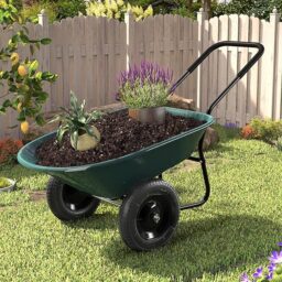 Image du fabricant 2 du GYMAX Brouette de Jardin verte