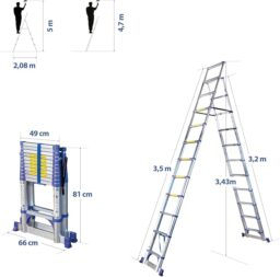 Image du fabricant 2 du HOSTROM Escabeau telescopique EXTENDACT12