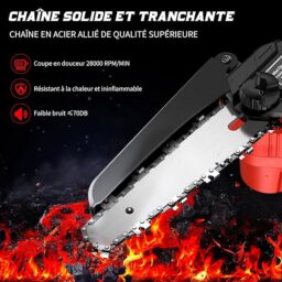 Image du fabricant 2 du Mini tronçonneuse à batterie 800W