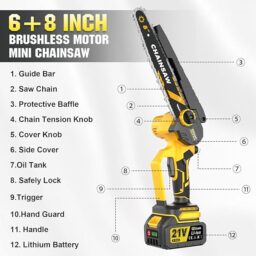 Image du fabricant 2 du Mini Tronçonneuse Brushless 1000w