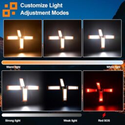 Image du fabricant 2 du Projecteur solaire LED trépied orange