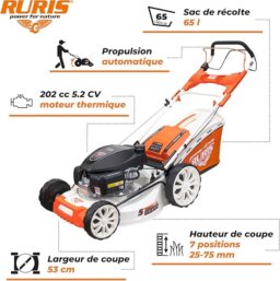 Image du fabricant 2 du RURIS POWER FOR NATURE tondeuse thermique