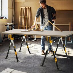 Image du fabricant 2 du Tréteaux pliables GYMAX jaunes