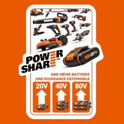 Image du fabricant 2 du WORX Taille-Haies sans Fil 20V