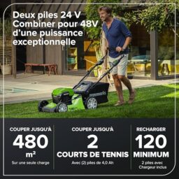 Image du fabricant 3 du Tondeuse Greenworks 48V sans fil