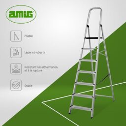 Image du fabricant 3 du Amig Échelle Pliable 7 Marches