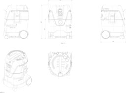 Image du fabricant 3 du Aspirateur Metabo ASA 25L