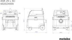 Image du fabricant 3 du Aspirateur Metabo ASR 25 L SC