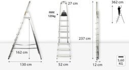Image du fabricant 3 du Drabest Escabeau aluminium 8 marches