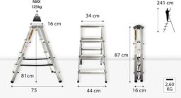 Image du fabricant 3 du Drabest Escabeau Ménager Aluminium