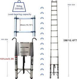 Image du fabricant 3 du Échelle télescopique acier inox
