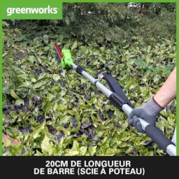 Image du fabricant 3 du Élagueuse taille haie Greenworks
