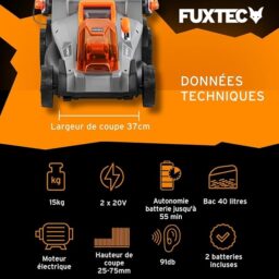 Image du fabricant 3 du Fuxtec Tondeuse à Gazon sans Fil
