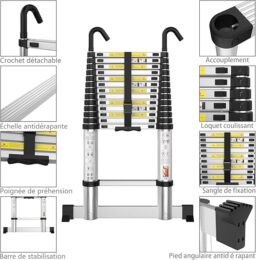 Image du fabricant 3 du gymount Échelle Télescopique 3,8m