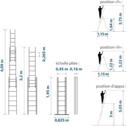 Image du fabricant 3 du HOSTROM Echelle Transformable 3 Plans