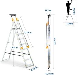 Image du fabricant 3 du HOSTROM Escabeau 8 marches DURAMP