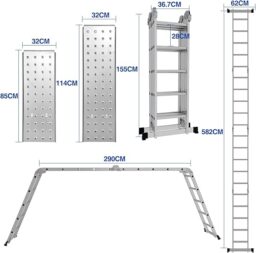 Image du fabricant 3 du Izrielar Échelle télescopique aluminium