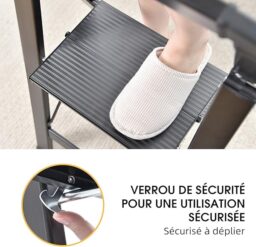 Image du fabricant 3 du KINGRACK Escabeau pliant noir