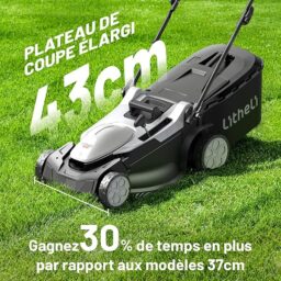 Image du fabricant 3 du Litheli Tondeuse à Gazon sans Fil