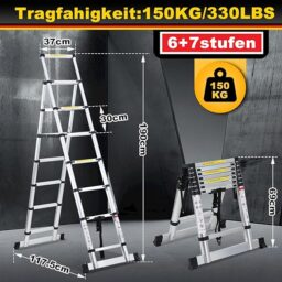 Image du fabricant 3 du Lospitch Échelle télescopique aluminium