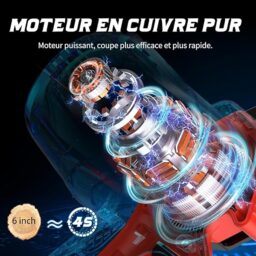 Image du fabricant 3 du Mini tronçonneuse à batterie 800W