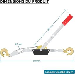 Image du fabricant 3 du Palan manuel câble Wiltec