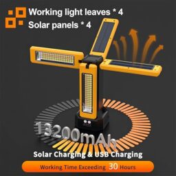 Image du fabricant 3 du Projecteur solaire LED trépied orange