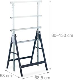 Image du fabricant 3 du Relaxdays Tréteaux pliables bleus