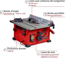 Image du fabricant 3 du Scie circulaire Einhell TC-TS 8