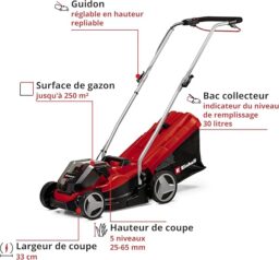 Image du fabricant 3 du Tondeuse Einhell GE-CM 36-33 Li