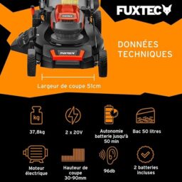 Image du fabricant 3 du Tondeuse Fuxtec sans fil 40V