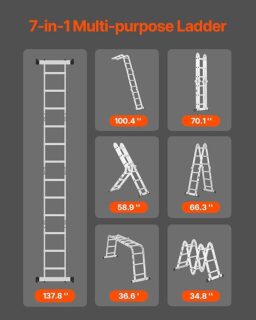 Image du fabricant 3 du VEVOR Échelle Pliante Multifonction