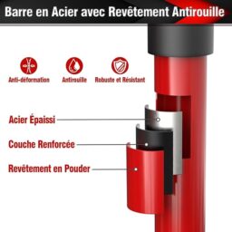 Image du fabricant 4 du 3-H Etai Telescopique Rouge