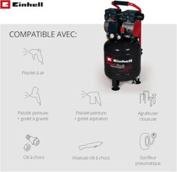 Image du fabricant 4 du Compresseur Einhell TE-AC 24 Silent