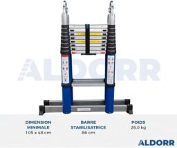 Image du fabricant 4 du ALDORR échelle télescopique aluminium