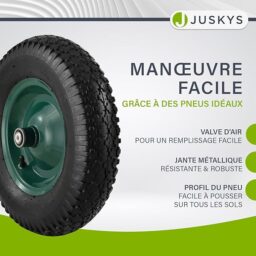 Image du fabricant 4 du Brouette Juskys Garden 100L robuste