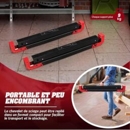 Image du fabricant 4 du COSTWAY Tréteaux métalliques robustes