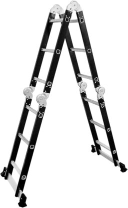 Image du fabricant 4 du DRABEST Échelle pliante 4x3 marches