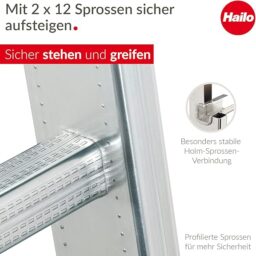 Image du fabricant 4 du Echelle coulissante Hailo ProfiStep