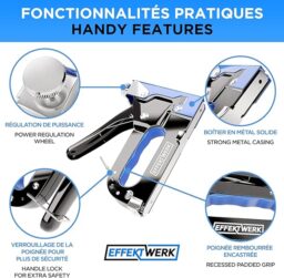 Image du fabricant 4 du Effektwerk Ensemble d'agrafeuses 5 en 1