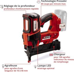 Image du fabricant 4 du Einhell Agrafeuse sans fil FIXETTO