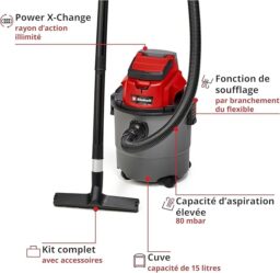 Image du fabricant 4 du Einhell Aspirateur sans fil TC-VC