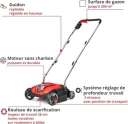 Image du fabricant 4 du Einhell Scarificateur sans fil GC-SC
