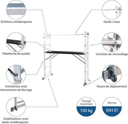 Image du fabricant 4 du HOSTROM Echafaudage Roulant Multifonction