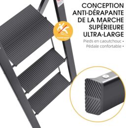 Image du fabricant 4 du KINGRACK Escabeau pliant noir