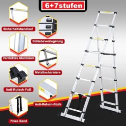 Image du fabricant 4 du Lospitch Échelle télescopique aluminium
