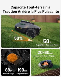 Image du fabricant 4 du MAMMOTION YUKA Mini 700 robot tondeuse